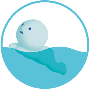 Little Smiski Swimming